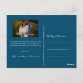 Hartelijk dank voor uw liefdeshuwelijk Foto Golden Briefkaart (Achterkant)