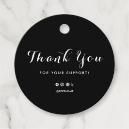 Hartelijk dank voor uw Logo Label Hang Label