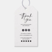 Hartelijk dank voor uw Logo Label Hang Label Cadeaulabel (Voorkant)