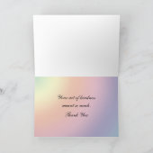 Hartelijk dank voor uw medeleven bedankkaart (Binnen)