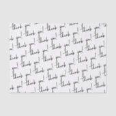 Hartelijk dank voor uw minimalistische professione tissuepapier (Voorkant)