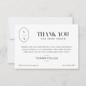 Hartelijk dank voor uw minimumaantal aangepaste be bedankkaart (Voorkant)