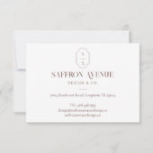 Hartelijk dank voor uw minimumaantal aangepaste be bedankkaart (Achterkant)