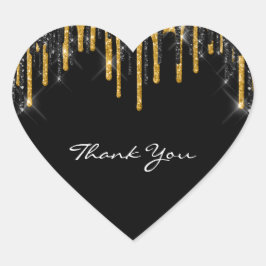 Hartelijk dank voor uw naam Wedding Silver Grey Go Hart Sticker