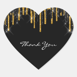 Hartelijk dank voor uw naam Wedding Silver Grey Go Hart Sticker