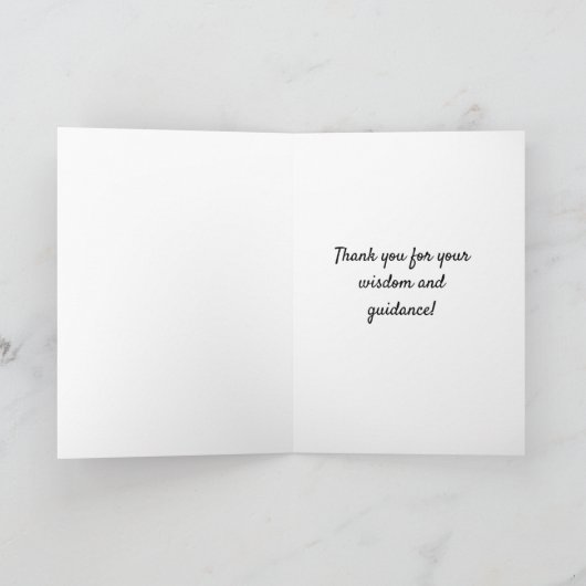 Hartelijk dank voor uw natuurkundige leraar bedankkaart (Binnen)