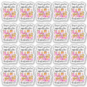 Hartelijk dank voor uw ondersteuning van deze moed sticker (Voorkant)