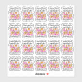 Hartelijk dank voor uw ondersteuning van deze moed sticker (Vel)