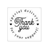 Hartelijk dank voor uw ondersteuningsstempel rubberstempel (Afrduk)