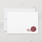 Hartelijk dank voor uw opmerking - garen thema notitiekaartje (Achterkant)