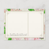 Hartelijk dank voor uw opmerkingen Roze Hydrangea  Briefkaart (Achterkant)