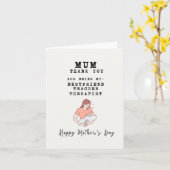 Hartelijk dank voor uw oprechte Moederdag-Kaart Kaart (Gele Bloem)