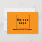 Hartelijk dank voor uw Oranje kleurenplatte kaart  (Achterkant)