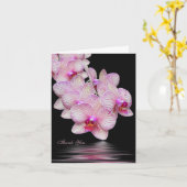 Hartelijk dank voor uw orchidee-sympathiekaart kaart (Gele Bloem)