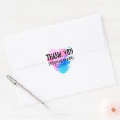 Hartelijk dank voor uw orderlabel hart sticker (Envelop)