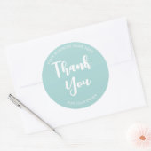 Hartelijk dank voor uw ordertypografie ronde sticker (Envelop)