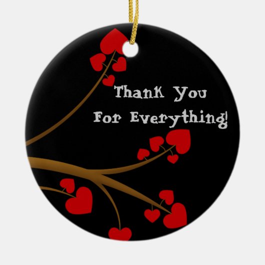 Hartelijk dank voor uw Ornament CUSTOM-cadeautje (Voorkant)