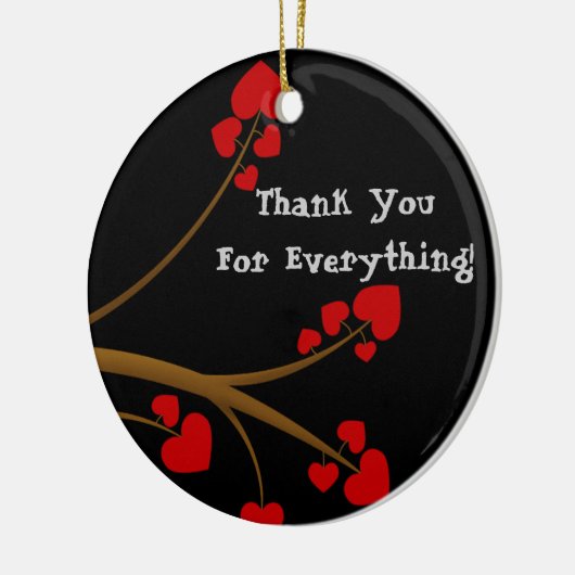 Hartelijk dank voor uw Ornament CUSTOM-cadeautje (Links)