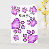 Hartelijk dank voor uw paspoortkaart kaart (Gele Bloem)