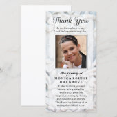 Hartelijk dank voor uw persoonlijke fotosympathie  bedankkaart (Voorkant / Achterkant)