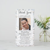 Hartelijk dank voor uw persoonlijke fotosympathie  bedankkaart (Staand voorkant)