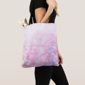 Hartelijk dank voor uw persoonlijke hydrangea roze tote bag (Dichtbij)