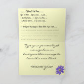 Hartelijk dank voor uw persoonlijke kaart Kaarten  (Binnen)