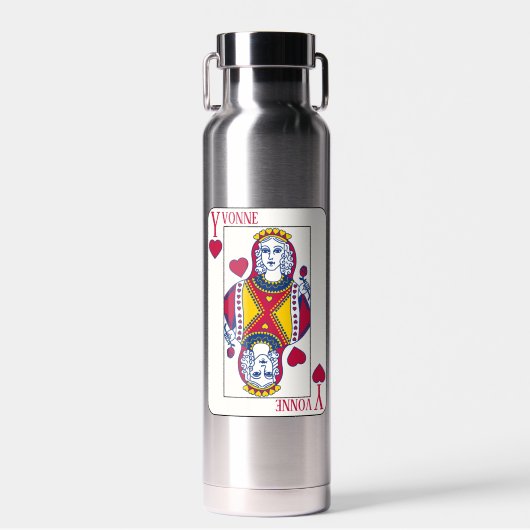 Hartelijk dank voor uw persoonlijke naam, speelkaa waterfles (Voorkant)