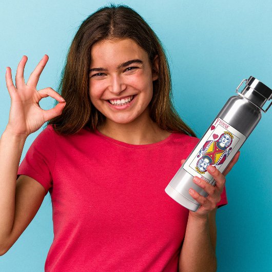 Hartelijk dank voor uw persoonlijke naam, speelkaa waterfles