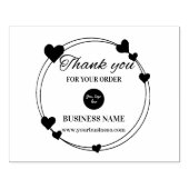 Hartelijk dank voor uw persoonlijke zakelijke logo rubberstempel (Afrduk)