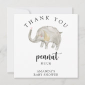 Hartelijk dank voor uw pinda bedankkaart (Voorkant)