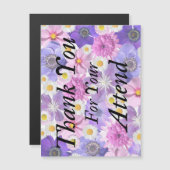 Hartelijk dank voor uw presentiekaart (Voorkant / Achterkant)