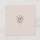 *~* Hartelijk dank voor uw QR-prijs Roos Gold Hear Klantenkaartje (Achterkant)