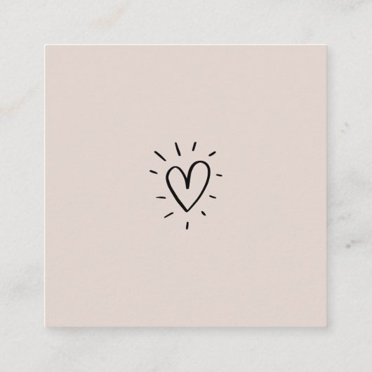 *~* Hartelijk dank voor uw QR-prijs Roos Gold Hear Klantenkaartje (Achterkant)