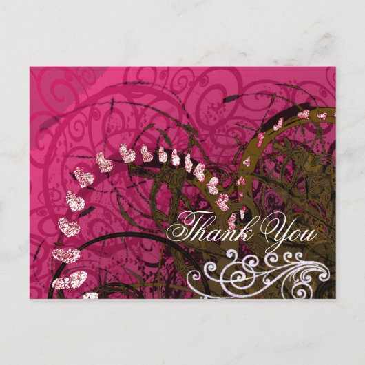 Hartelijk dank voor uw rasterbes briefkaart (Voorkant)