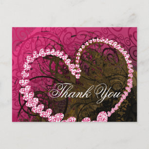 Hartelijk dank voor uw rasterbes briefkaart