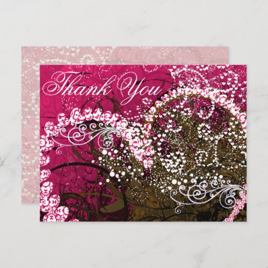 Hartelijk dank voor uw rasterbes - - Gepersonalise Briefkaart (Voorkant / Achterkant)