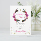 Hartelijk dank voor uw religieuze kruising Floral  Bedankkaart (Staand voorkant)