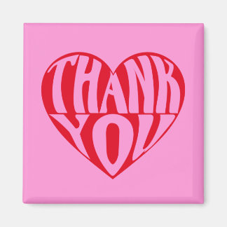Hartelijk dank voor uw rode hart magneet