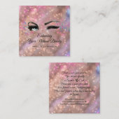 Hartelijk dank voor uw Roos Aankoop Aanmaakprogram Vierkante Visitekaartje (Voorkant / Achterkant)