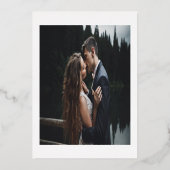 Hartelijk dank voor uw Roos Gold Foil Hartelijk da Folie Uitnodiging (Achterkant)