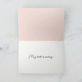 Hartelijk dank voor uw roze en witte tulp Bouquet Bedankkaart (Binnen)