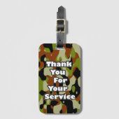 Hartelijk dank voor uw service bagagelabel (Voorkant (verticaal))