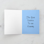 Hartelijk dank voor uw service bedankkaart (Binnen)