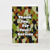 Hartelijk dank voor uw service bedankkaart (Voorkant)