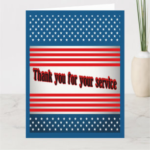 Hartelijk dank voor uw service bedankkaart