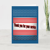 Hartelijk dank voor uw service bedankkaart (Voorkant)