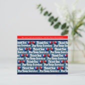 Hartelijk dank voor uw service briefkaart (Staand voorkant)