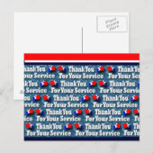 Hartelijk dank voor uw service briefkaart (Voorkant / Achterkant)