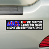 Hartelijk dank voor uw service bumpersticker (Op auto)